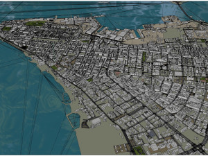 Taranto city Italy 25km Modello 3D
