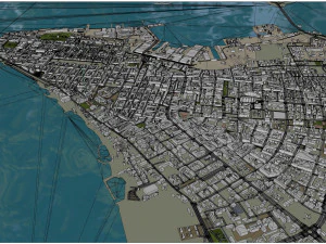 Taranto city Italy 25km 3D Model