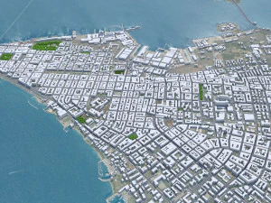 Taranto city Italy 25km 3D Model