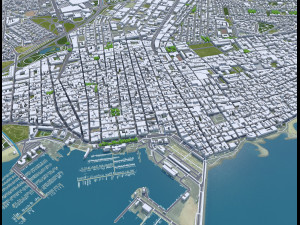 Torrevieja city Spain 10km Model 3D