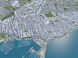 Torrevieja city Spain 10km Model 3D