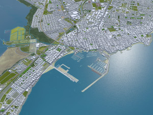 Torrevieja city Spain 10km Model 3D