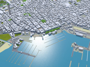 Torrevieja city Spain 10km Model 3D