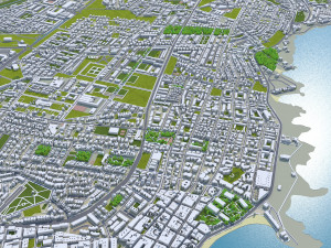 Torrevieja city Spain 10km Model 3D
