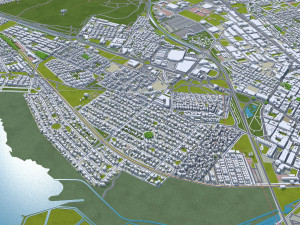 Torrevieja city Spain 10km Model 3D