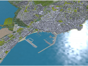 Torrevieja city Spain 10km Model 3D
