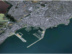 Torrevieja city Spain 10km Model 3D