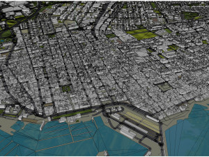 Torrevieja city Spain 10km Model 3D