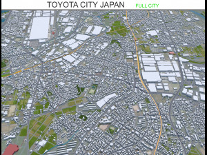Toyota City Japan 60km Modelo 3D