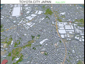 Toyota City Jap&atilde;o 60km Modelo 3D