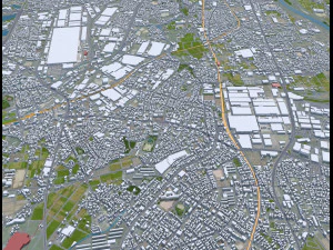 Toyota City Japan 60km 3D Model