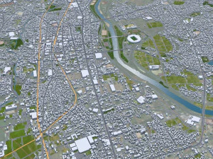Toyota City Japan 60km 3D Model
