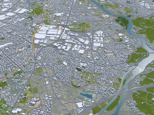Toyota City Japan 60km Modèle 3D