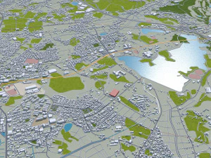 Toyota City Japan 60km 3D Model
