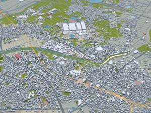 Toyota City Japan 60km Modèle 3D