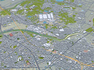 Toyota City Japan 60km 3D Model