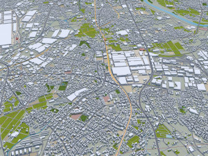 Toyota City Japan 60km Modèle 3D