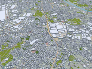 Toyota City Japan 60km 3D Model