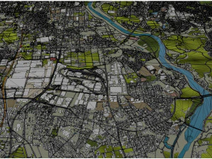 Toyota City Japan 60km 3D Model