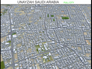 Unayzah Saudi Arabia 30km Modelo 3D