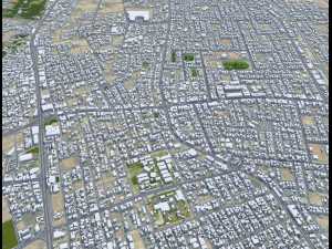 Unayzah Saudi Arabia 30km 3D Model