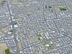 Unayzah Saudi Arabia 30km 3D Model