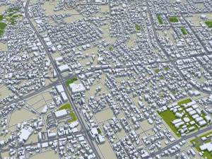 Unayzah Saudi Arabia 30km 3D Model