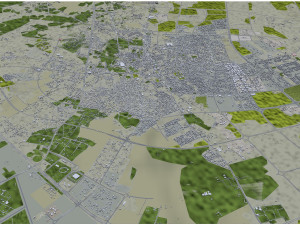 Unayzah Saudi Arabia 30km 3D Model