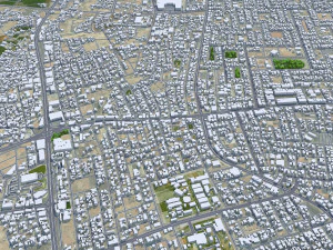 Unayzah Ar&aacute;bia Saudita 30 km Modelo 3D