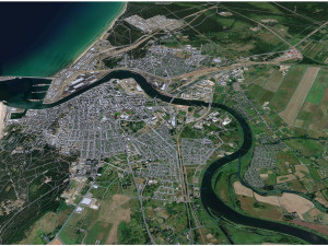 Ventspils city Latvia 30km 3D Model