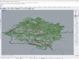 Yecheon city South Korea 30km 3D 모델