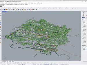 Yecheon city South Korea 30km 3D Model