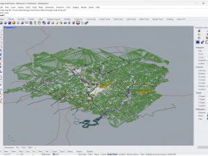 Yeongju city South Korea 30km 3D Model