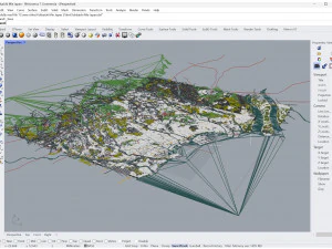 Yokkaichi Mie city Japan 35km 3D Model