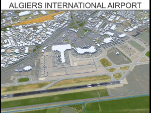 Aeroporto Internazionale di Algeri Houari Boumediene 20 km Modello 3D