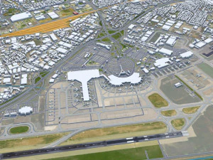 Algiers International Airport Houari Boumediene 20km 3D Model