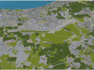 Algiers International Airport Houari Boumediene 20km Modelo 3D