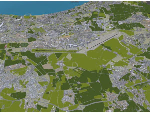 Algiers International Airport Houari Boumediene 20km 3D Model