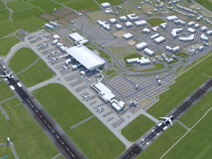 Cork Airport 10km 3D Model