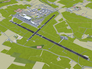 Cork Airport 10km 3D Model