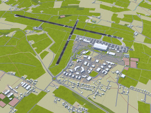 Cork Airport 10km 3D Model