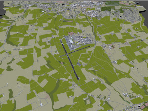 Cork Airport 10km 3D Model