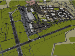 Cork Airport 10km 3D Model