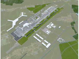Harbin Taiping International Airport 10km 3D 모델
