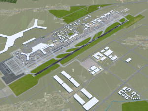 Harbin Taiping International Airport 10km 3D 모델