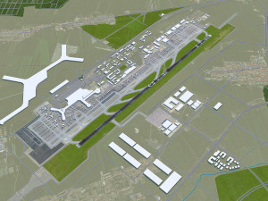 Harbin Taiping International Airport 10km 3D 모델
