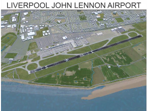 Liverpool John Lennon Havaalanı 10km 3D Model