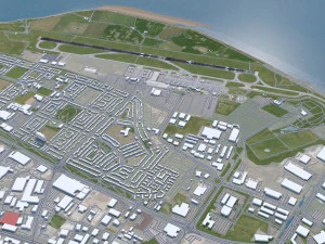 Aeroporto John Lennon de Liverpool 10 km Modelo 3D