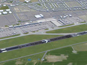 Aeroporto John Lennon de Liverpool 10 km Modelo 3D