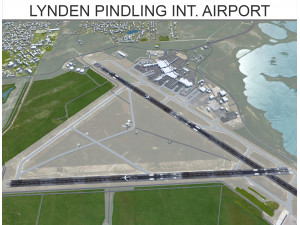 Lynden Pindling International Airport Nassau 15km 3D Model